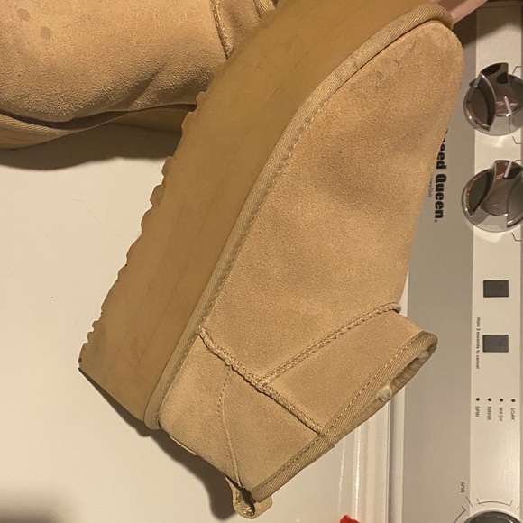 UGG Classic Cream Shearling-Lined Slip-On
